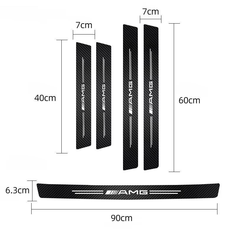 VFG4  Car Threshold Protection Strip Anti Stepping Sticker For Mercedes Benz AMG GLE GLS CLA CLE GLC CLS GLA W223 W213 W206 W464 W247