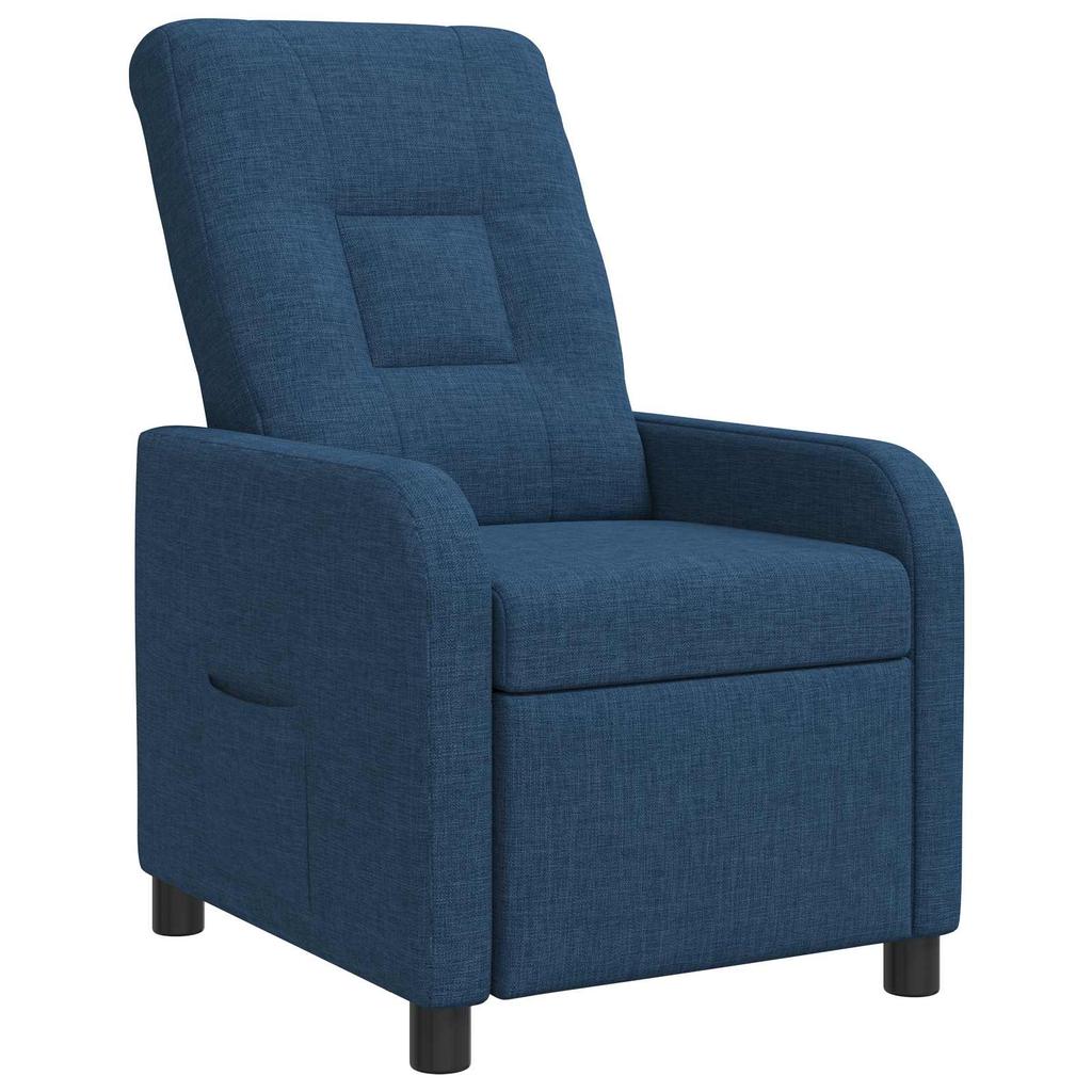 Recliner Blue Fabric