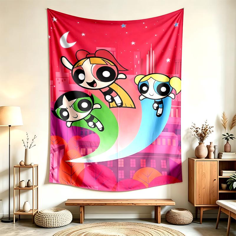Las Supernenas (28) Tapiz Adecuado Para Decorar Hogares Residencias Estudiantiles Y Dormitorios Suave Al Tacto Y Un Regalo Perfecto Para Amigos Y Familiares