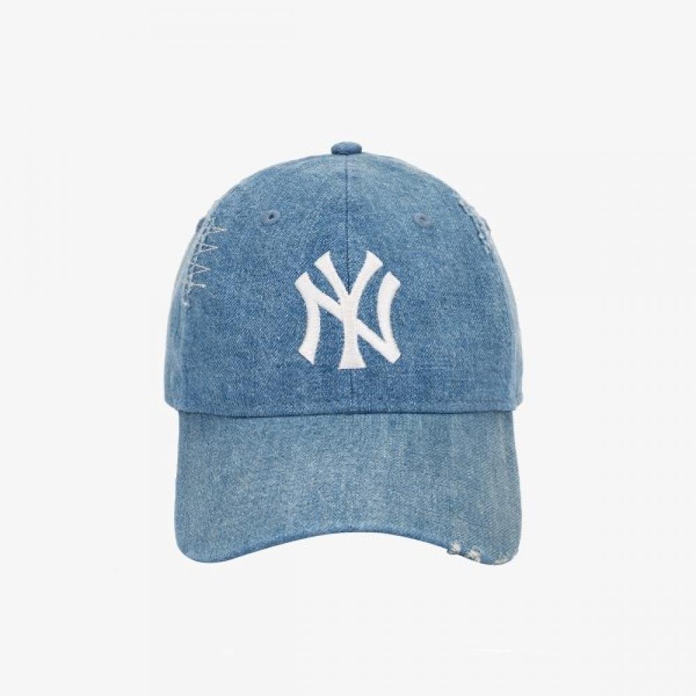 New Era Mlb New York YankeeS Damaged UnStructured Ball Cap WaSh Denim 14538334 S