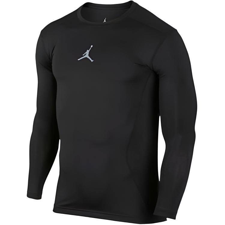 Jordan T Shirts Men's Black Crew Neck Moderate 685815-010