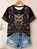 2026 Spring Summer Unisexs Halloween Shortsleeve Tshirt Ghost And Pumpkin Print Crewneck Top Fashionable Unisexs Tshirt