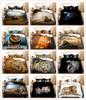 Ferocious Lion Digital Printing Three-Piece Set 3D Three-Dimensional Home Textile Quilt Cover Pillowcase