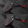 Alcantara Suede For Trumpchi Empow Series Suede Hand-Swen Car Key Case Protective Cover Buckle Car Accessories