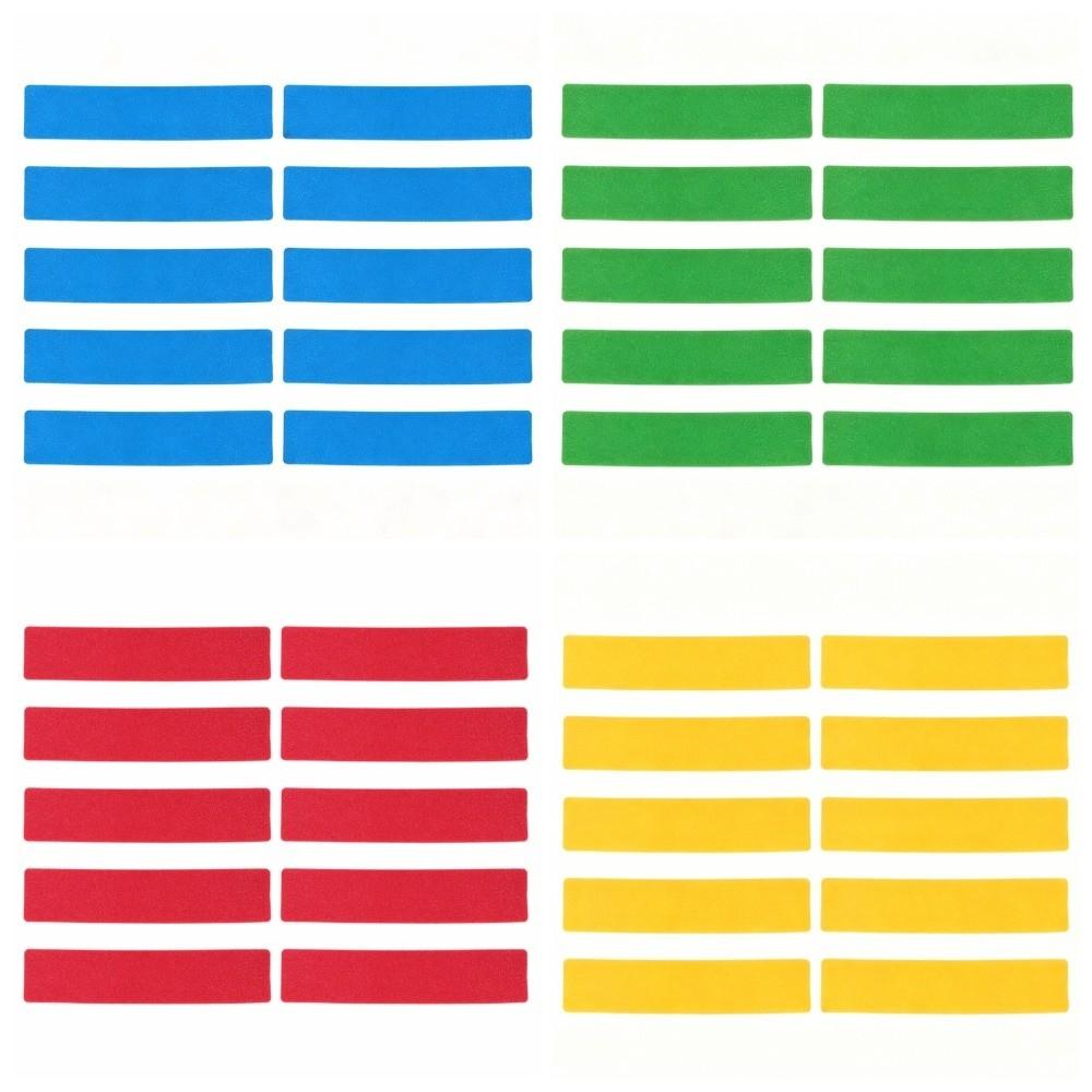 10PCS Flat Rectangular Shape Court Line Marker Kit Anti-Slip Dots Court Marker Discs Field Drills