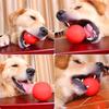 Unbreakable Rubber Dog Bite Ball - Perfect for Cleaning Teeth and Keeping Your Dog Entertained!