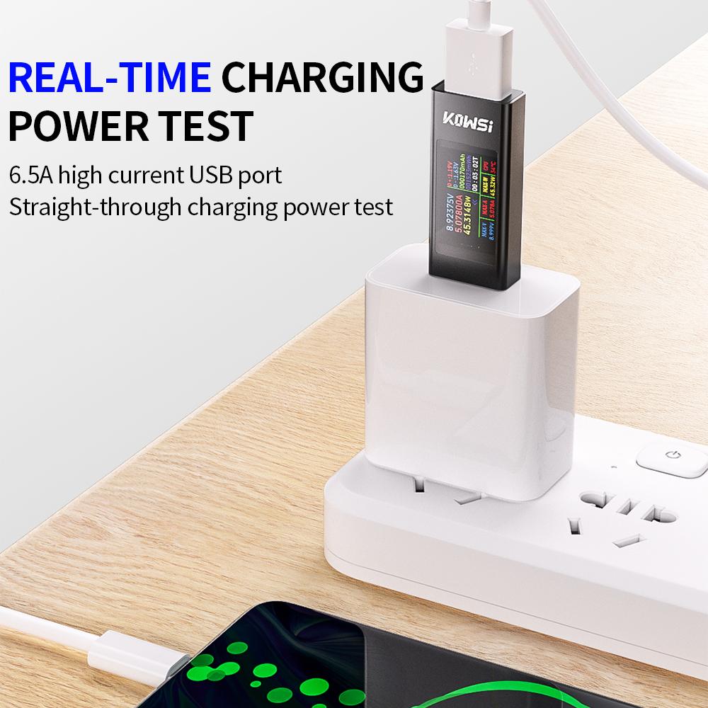 KWS-MX23 USB Digital Display Voltage Ammeter Power Meter Multi-function Cell Phone Charging Tester DC 4-30V 0-8A