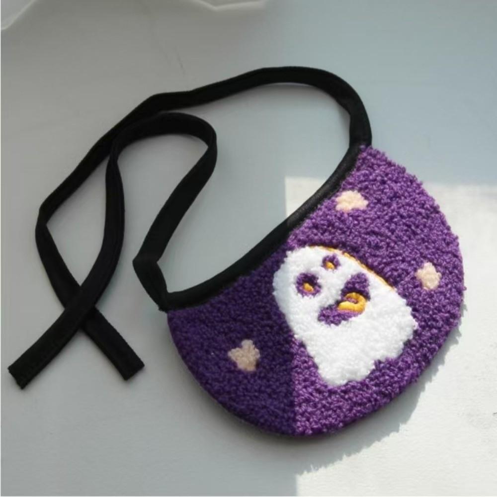 Comfortable To Wear Pumpkin Dog Scarf Adjustable Kitty Saliva Towel Cute Halloween Pet Bib  Cat