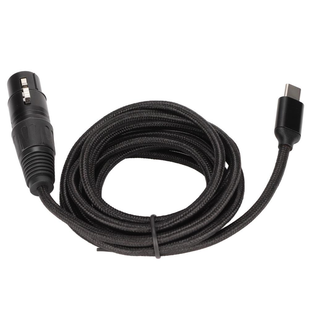 Low Noise USB C to XLR Female Cable HIFI USB Mic Recording Cable  Studio Recording