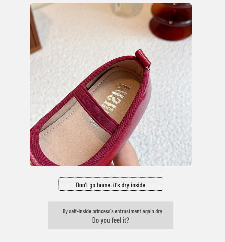 Silberne Leder-Prinzessinnenschuhe für Mädchen - Weiche Sohle Babyschuhe