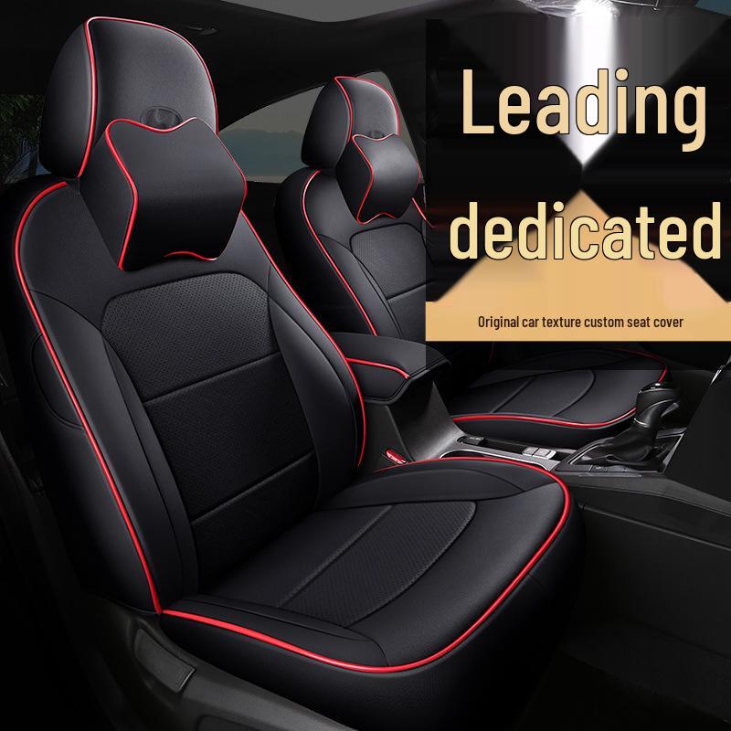 OMN Modern Lingdong Custom Car Seat Cover - Full-Coverage Sport Leather Cushion for All Seasons