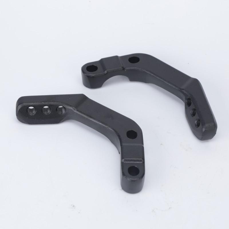 2-Bracket Motorcycle Handguard Mounting Set, Aluminum Construction with Left and Right Connection Points for Installation