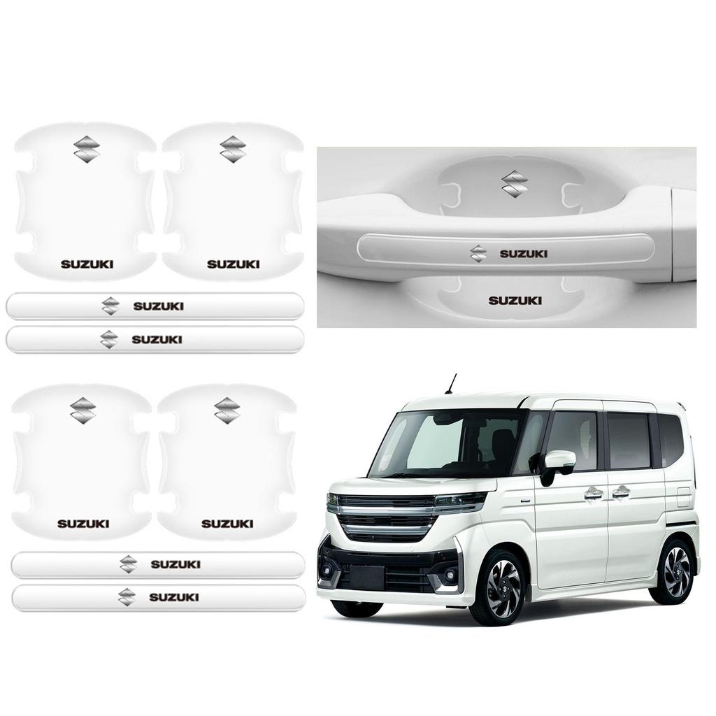Karell (8 Pieces) Car Door Handle Protector, Specially Designed for Suzuki, Scratch Resistant, Door