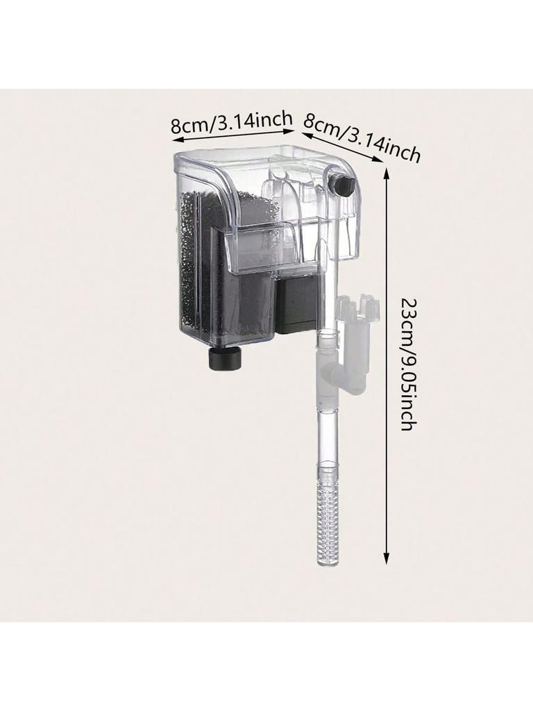 1 Stück Aquarienfilterpumpen Ultra Leise Aquarium Einhängefilter, Kleiner Aquarienfilter für Aquarium, geeignet für 20-30cm Becken