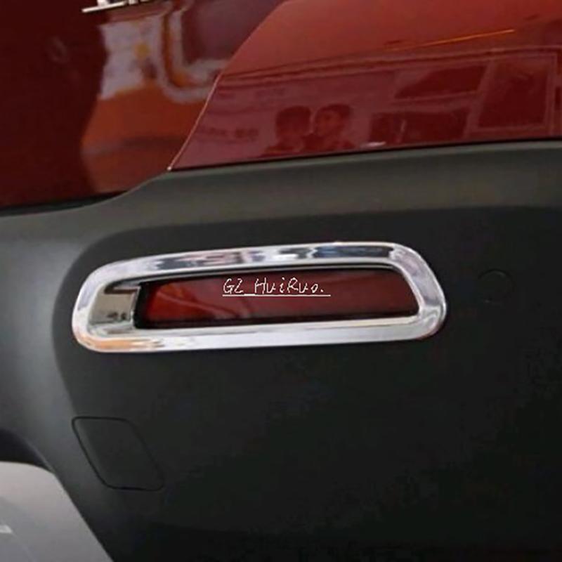 ABS Chrom Rückseite Heck Nebelscheinwerfer Lampe Abdeckung Zierleiste Für Chevrolet TRAX TRACKER 2013 2014 2015 Rückseite Nebelscheinwerfer Lampe Abdeckung Nebellicht 2 STÜCK
