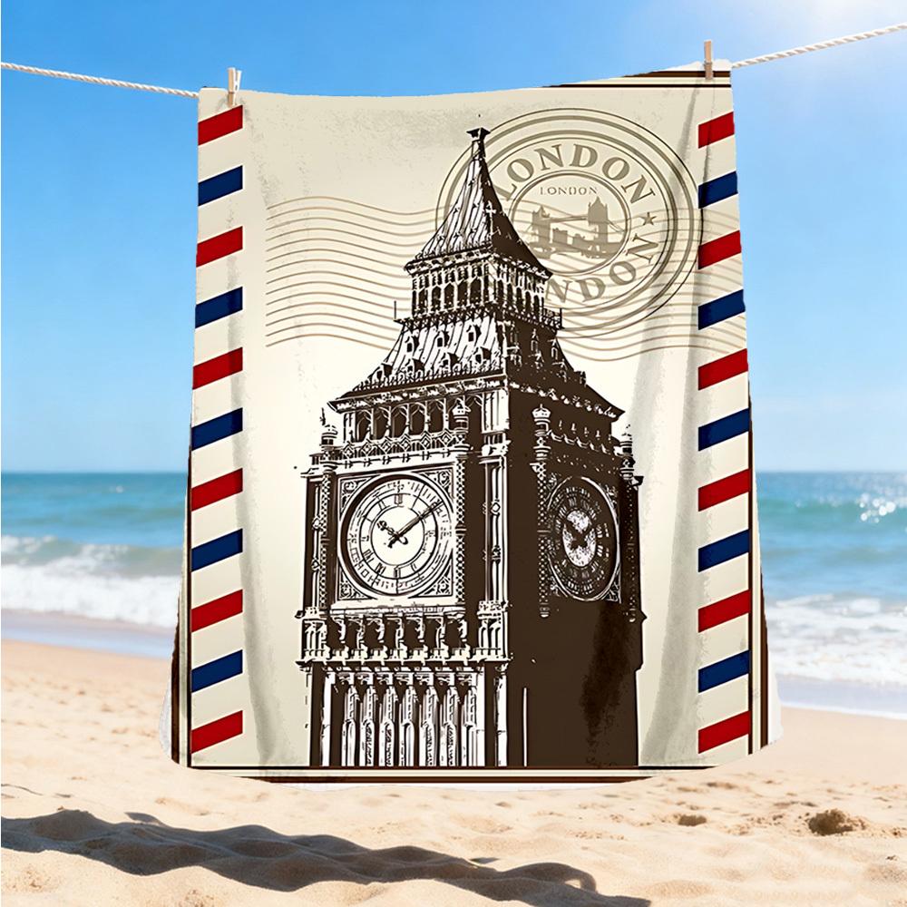 1pc Eiffel Tower Outdoor Flannel Throw Blanket Soft, Cozy, Warm All Season, Machine Washable,