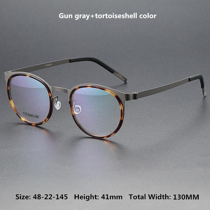 Dänisches Design Optische Brillenbügel Herren 9704 Luxusmarke Reines Titan Brillenbügel Damen Korrektionsbrille Lesebrille