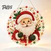 Home Art Activity Set Christmas Rhinestone Painting Kit, DIY Wreath Craft for Adults, Double Full Drill Accessory Sided Window Ornament, Acrylic