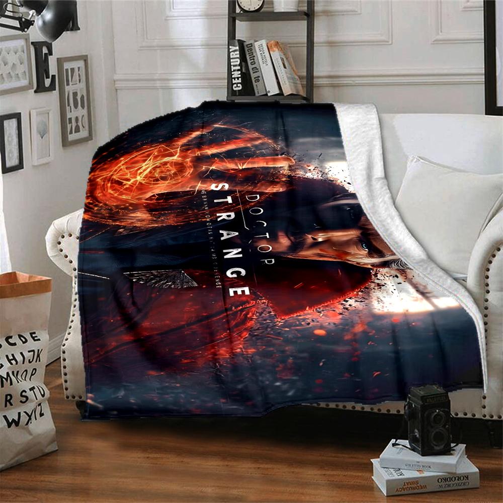 1Pc Doctor Strange Mystic Power Flannel Blanket, Soft And Comfortable, Casual Warm, Camping Travel, Christmas, Halloween Xmas Gift S1746