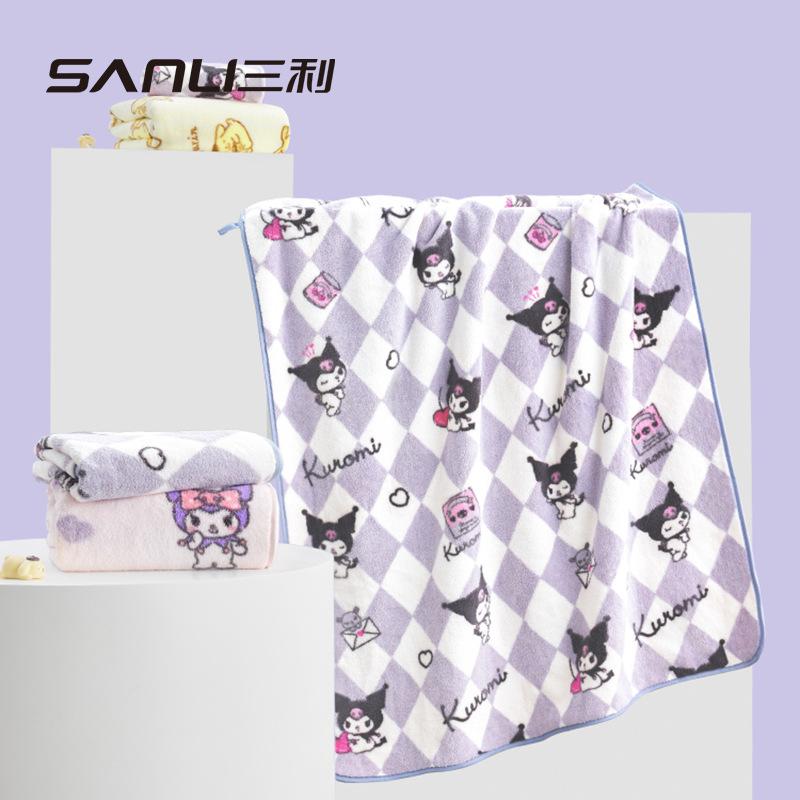 Towel Printed Coral Fleece Large Bath Towel