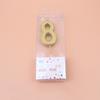 Golden Number Candles 0-9 Birthday Cake Candles High Quality Local Gold Number Candles