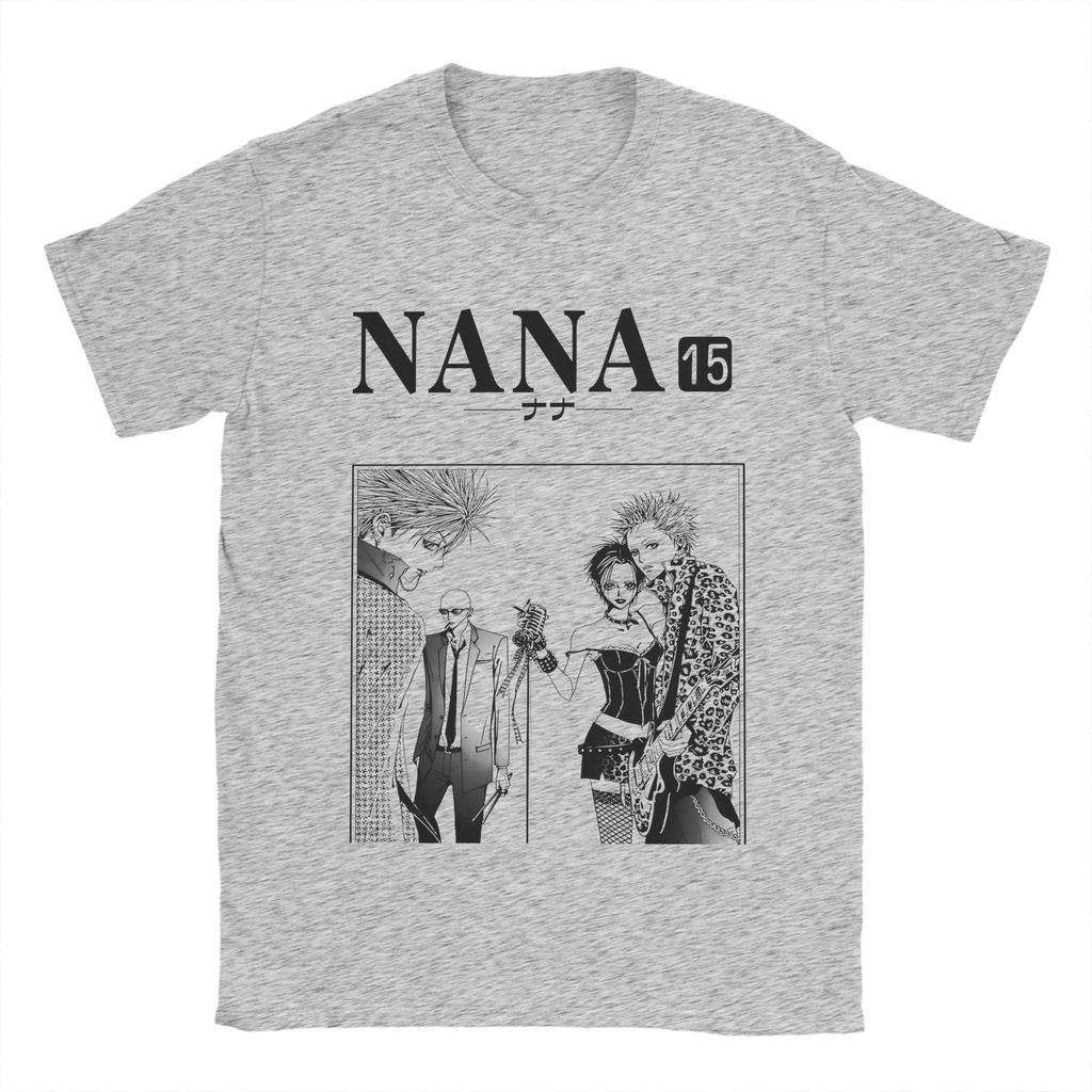 Men's T-Shirts Retro Nana Manga   Unique Cotton Tees Short Sleeve Poster T Shirts Crew Neck Clothing Gift