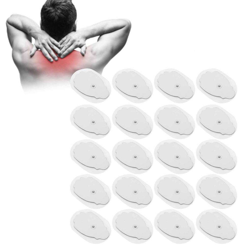 20pcs / Bag NonWoven Fabric Button Type Electrode Pads for TENS Massager Physiotherapy Machine
