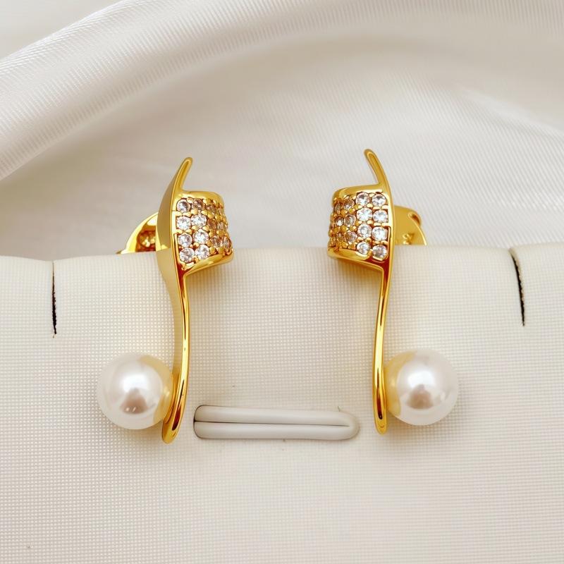 French High Heels Zircon Stud Earrings Creative Unique Interesting Stud Earrings Fashion Trend Cute Earrings Women