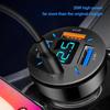 66W USB Car Charger Quick Charge PD QC3.0 With Voltmeter Cigarette Lighter Socket Power Adapter For iPhone 11 12 Samsung Xiaomi