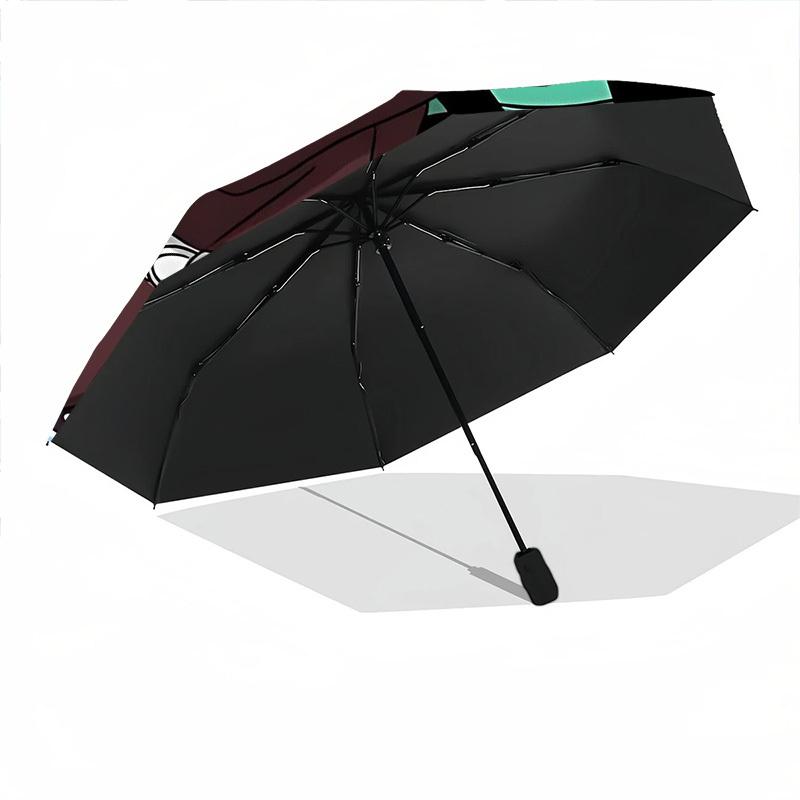 1pc Demon Slayer Automatic Open/Close Umbrella   Compact Travel Umbrella, 8 Rib Heavy Duty, Perfect for Women & Men    a0923169