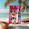 Personalized customized proof beach towel with The Powerpuff Girls pattern - soft, absorbent,quick-drying,perfect swimming,camping&bathing