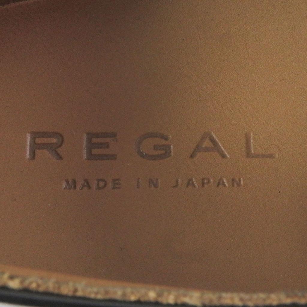 Pristine REGAL Dress shoes Cap toe Straight tip Lace up black leather mens 26 Used