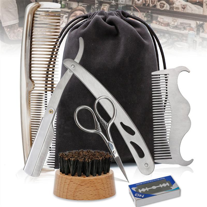 beard kit with straight razor
