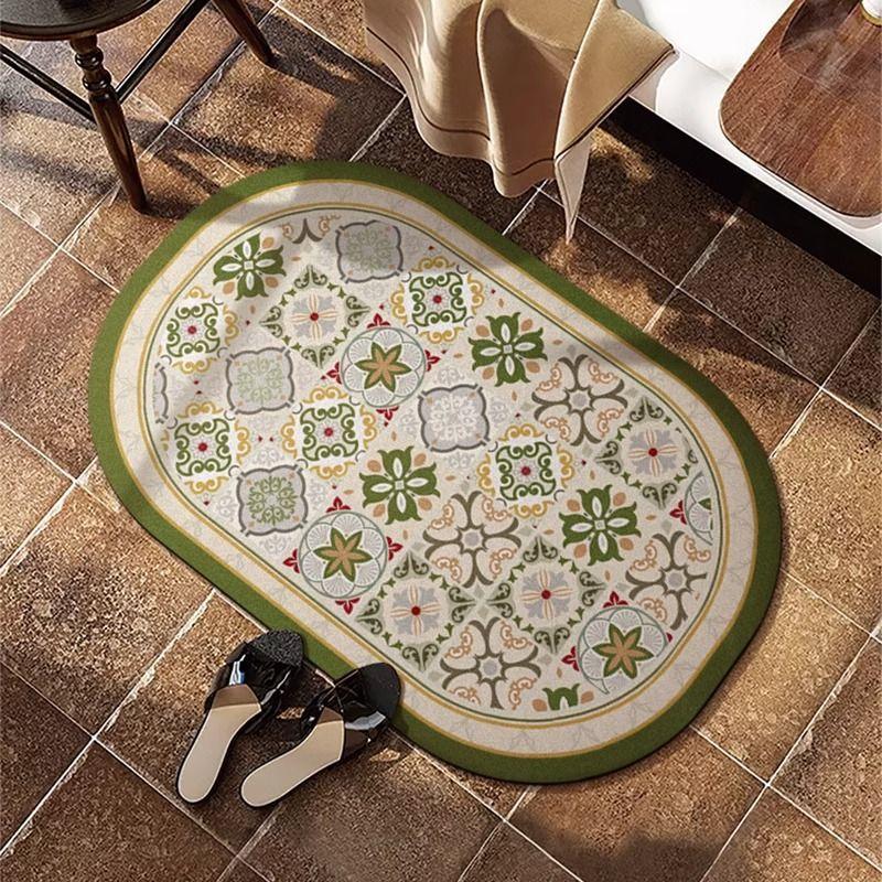 

Американский коврик для пола в ванной комнате, ретро-коврик премиум-класса для унитаза, диатомовый коврик с грязевым покрытием, впитывающий воду, быстросохнущий, нескользящий коврик для унитаза 40X60cm 15.7X23.6in