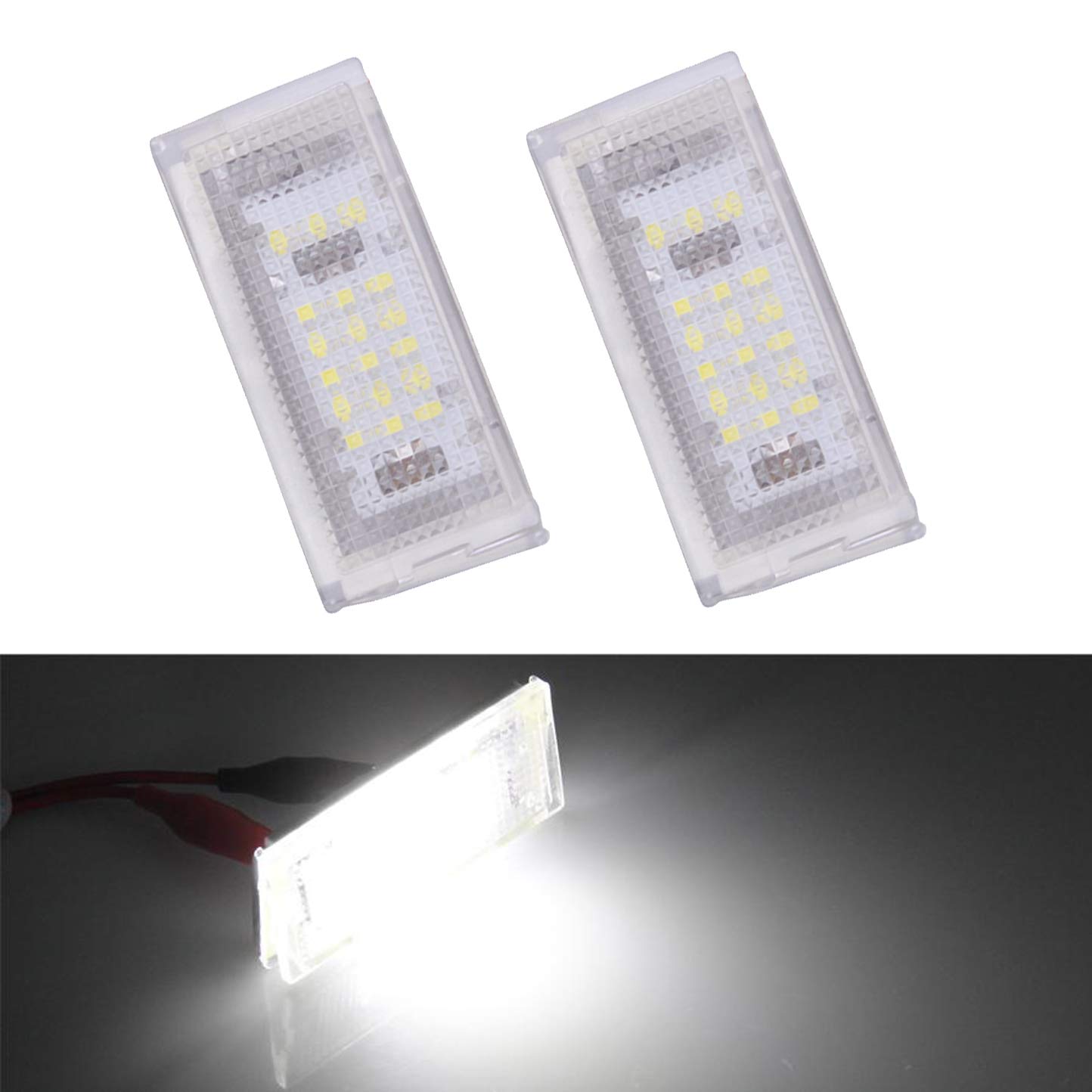 

2 світлодіодні лампи номерного знака, Лампи номерного знака 18 SMD (Сумісні моделі - для BMW