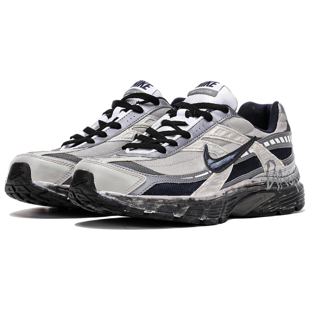 Nike Initiator Abrasion Resistant Abrasion Resistant Low Top Running Shoes Men's Black Gray 394055-101(TeamThree-)
