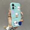 2-in-1 Phone Case Simple Soft Border Defense, Japanese and Korean Fashion Goddess, Internet Celebrity, Heart Frosted Semi Transparent Design