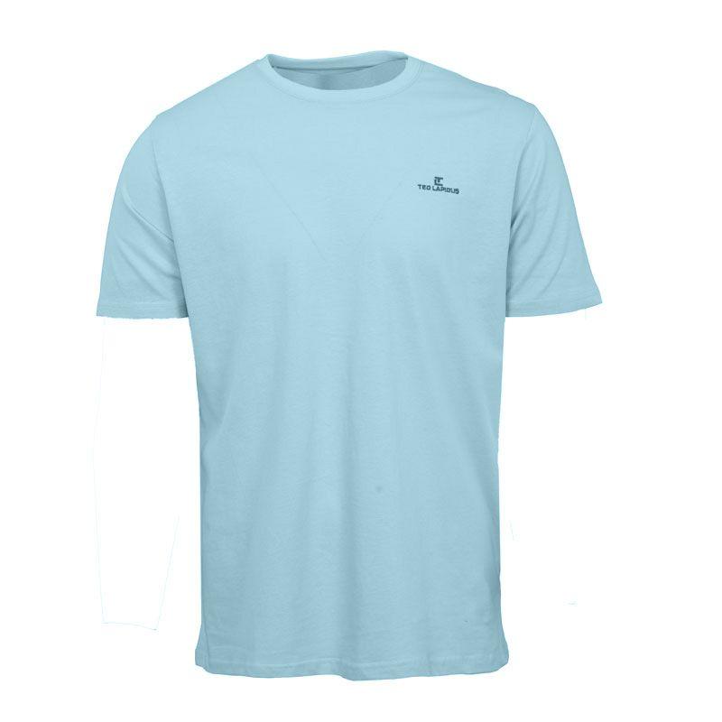 Plain Round Neck T-shirt Luidji Cotton Men TED LAPIDUS