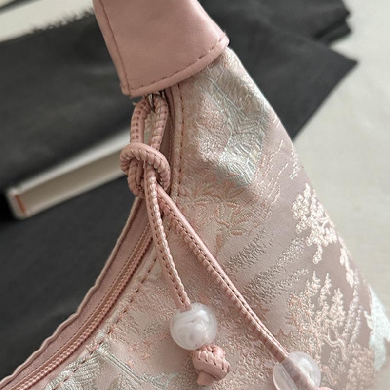 Chinese Style Fine Embroidery Ladies Handbags 2025 Summer  Shoulder Bag Crossbody Daily Party Tote Handbag For Women