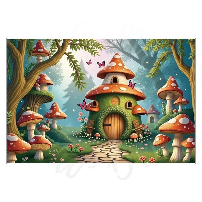 Spring Green Forest Photography Backdrop Fairy Princess Pet Landscaping Photo Backdrop