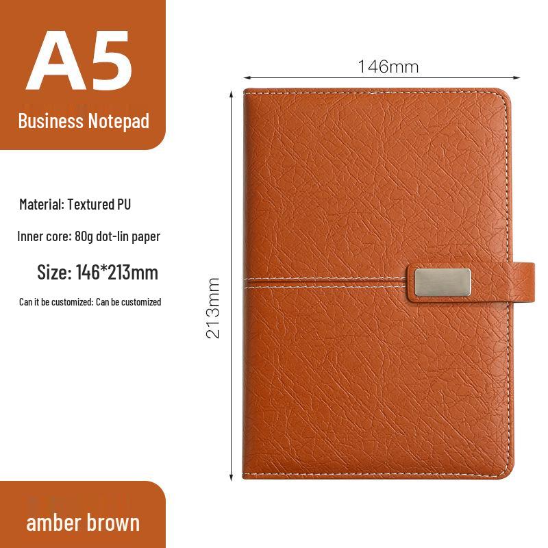 Personalized A5 Notebook Gift Set: Premium Business Diary with Logo Printing for New Year Corporate Gifting.