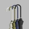 16-Rib Umbrella with Japanese-Style Fresh Design, Leather Handle, Curved Hook, Straight Pole, Large Double-Person Umbrella for Sun and Rain, Gift or