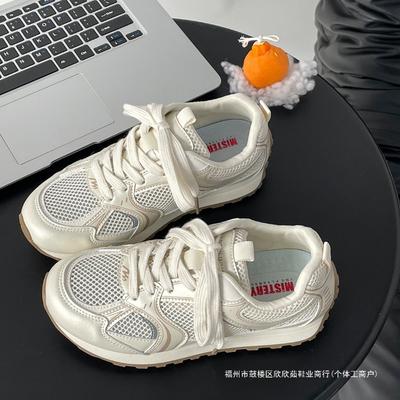 Adidași casual retro din plasă respirabilă încălțăminte damă 2 vară noi pantofi tip board cu șireturi joase trend