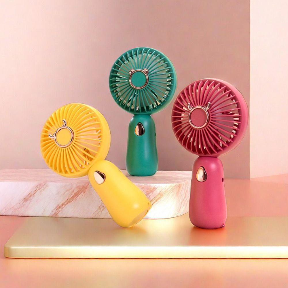 

Portable Electric Fan Small Cooling Appliance Colorful Small Fan Office