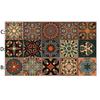Moroccan Style Peel & Stick Self-adhesive Wall Tiles Vintage Colorful Waterproof Decals for Kitchen Bathroom Living Room Decor DIY Home Stickers