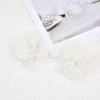 Korean Style Handmade Organza Flowers - Burned Edge DIY Accessories for Hats, Headwear, and Clothing Notions