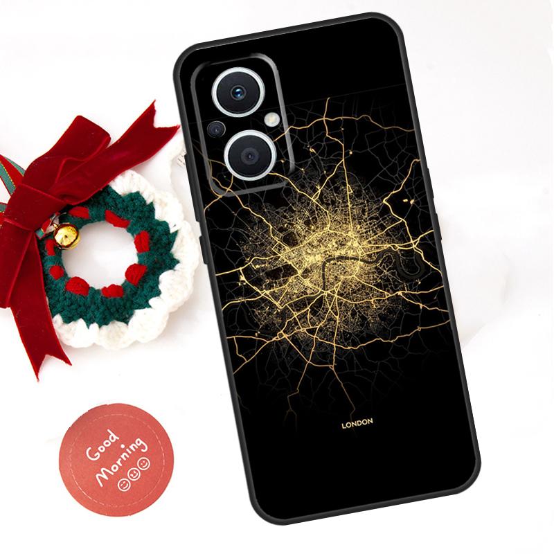 

Paris London Amsterdam City Maps Funda For OPPO Reno 8 Lite 10 11 12 13 14 Pro 11F 12F 13F 14F OPPO Find X8 X5 X6 X9 Pro Case OPPO Reno12