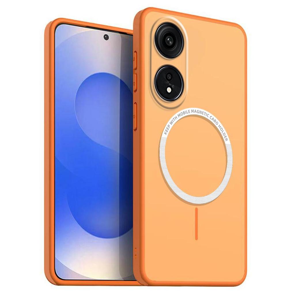 Frosted Semi Clear Magnetic Phone Case for OPPO A78 5G Soft TPU Cover