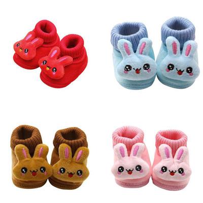 Süße weiche Winterstiefel für Babys, Schnee-Fleece-Kaninchen-Babyschuhe