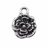 Simple Flower Charms Antique Alloy Pendants For Minimalist Floral Jewelry